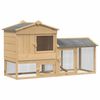 vidaXL Kurnik 2 szt. brązowy 150 x 60 x 89 cm Lite drewno sosnowe