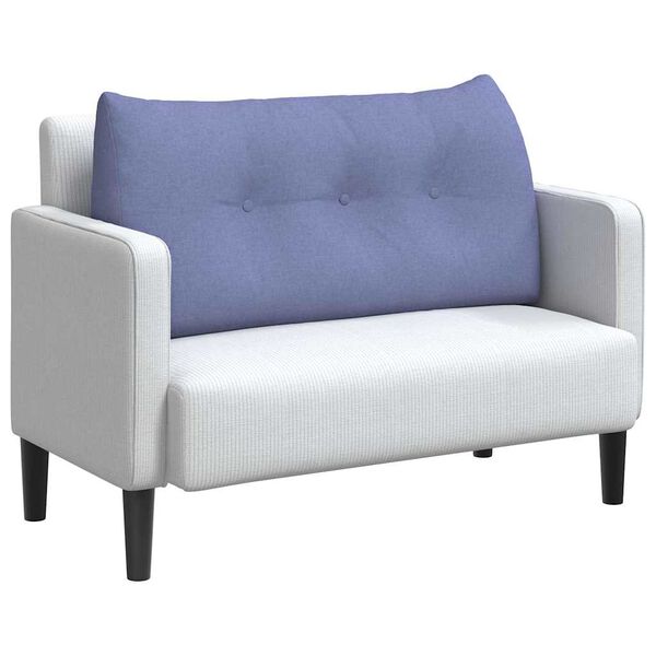 vidaXL Poduszka na plecy Niebieski dżins 100 x 24 x 50 cm tkanina