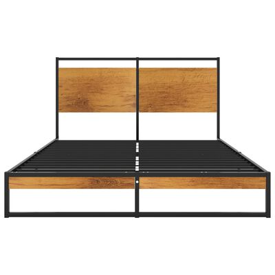 vidaXL Rama łóżka, metalowa, 120 x 200 cm