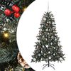 vidaXL Sztuczna choinka Zielony 150 cm PVC, plastik i stal