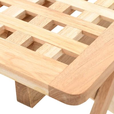 vidaXL Składany stolik boczny z litego drewna orzechowego, 50x50x49 cm