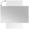 vidaXL Lustro łazienkowe z LED, 60x100 cm