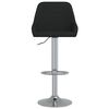 vidaXL Stołki barowe, 2 szt., czarne, tapicerowane tkaniną