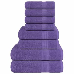 vidaXL 8-cz. zestaw ręcznik&oacute;w, FROGN, fioletowy, 360 g/m&sup2;