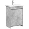 vidaXL Zestaw mebli łazienkowych Betonowy szary 81 x 40 x 84,5 cm