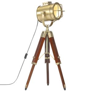 vidaXL Lampa podłogowa na tr&oacute;jnogu, lite drewno mango, 69 cm