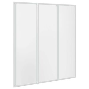 Kabina prysznicowa ścienna, parawan 3 składane panele 141x132 cm