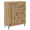 vidaXL Highboard 2 pcs Dąb rzemieślniczy Materiał drewnopochodny