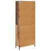 vidaXL Highboard Montowane na ścianie Stare drewno 69,5 x 34 x 180 cm