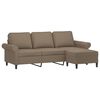 vidaXL 3-osobowa sofa z podn&oacute;żkiem, taupe, 180 cm, tkaniną