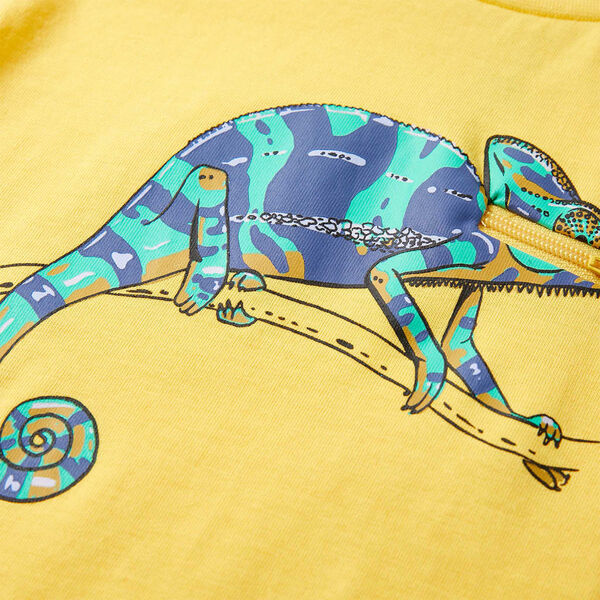 Koszulka dziecięca z kr&oacute;tkimi rękawami, jasna ochra, 116