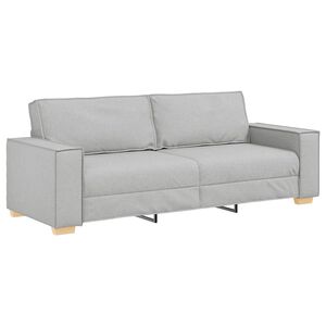 vidaXL Sofa 3-osobowa Cloud Grey 220x78x84 cm Tkanina