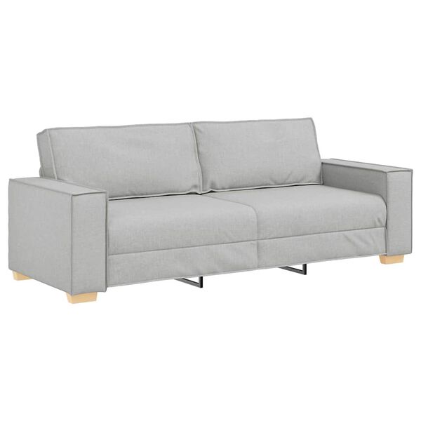 vidaXL Sofa 3-osobowa Cloud Grey 220x78x84 cm Tkanina