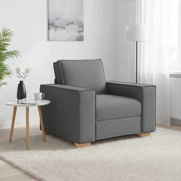 vidaXL Sofa Fotel Ciemnoszary 100x78x84 cm Tkanina