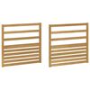 vidaXL Moduł podłokietnik&oacute;w 2 pcs Biały 79 x 4 x 73 cm
