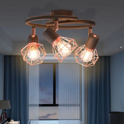 vidaXL Lampa sufitowa z 3 żarówkami z diodami LED, 12 W