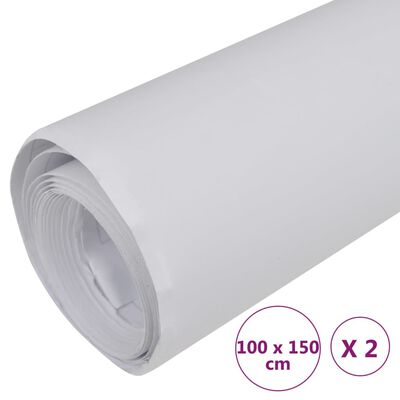 vidaXL Folie samochodowe, 2 szt., białe matowe, 100x150 cm