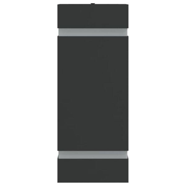 vidaXL Kinkiety zewnętrzne, 2 szt., czarne, stal nierdzewna