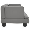 vidaXL Sofa dla dzieci, szara, 60x40x30 cm, sztuczna skóra