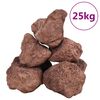 vidaXL Skała wulkaniczna, 25 kg, czerwona, 10-30 cm
