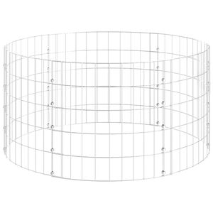 vidaXL Okrągły słup gabionowy, galwanizowana stal, &Oslash;100x50 cm