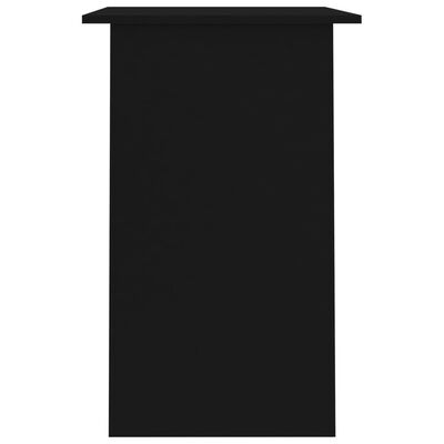vidaXL Biurko, czarne, 90x50x74 cm, materiał drewnopochodny
