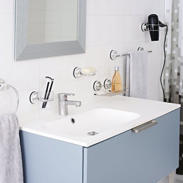 RIDDER Uchwyt na suszarkę do włos&oacute;w, 14x12,7x6,5 cm, chrom,12070000