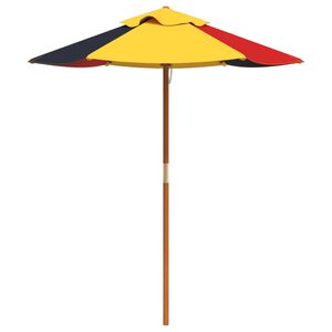 vidaXL Parasol ogrodowy dla dzieci, na drewnianym słupku, &Oslash;120x140 cm
