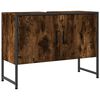 vidaXL Szafka pod umywalkę przydymiony dąb, 80x33x60 cm