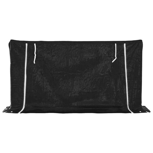 vidaXL Stojak na drewno opałowe z drutem stalowym, 200,5x41x110,5 cm