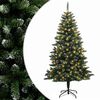 vidaXL Sztuczna choinka z zawiasami 150 cm 150 LED Ciepła biel