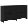 vidaXL Komody 2 pcs Czarny dąb 70 x 41 x 75 cm Materiał drewnopochodny