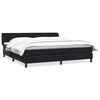 vidaXL Ł&oacute;żko typu Box Spring z materacami Czarny 180x210 cm Aksamit