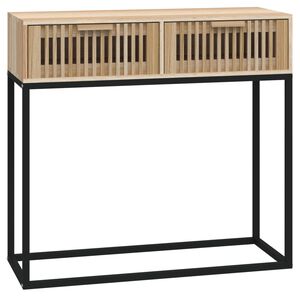 vidaXL Stolik konsolowy, 80x30x75 cm, materiał drewnopochodny i żelazo