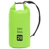 vidaXL Worek wodoszczelny, zielony, 20 L, PVC