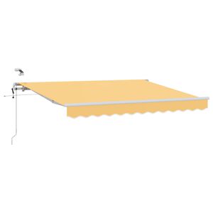 vidaXL Markiza wysuwana piaskowy 350 x 250 cm Poliester