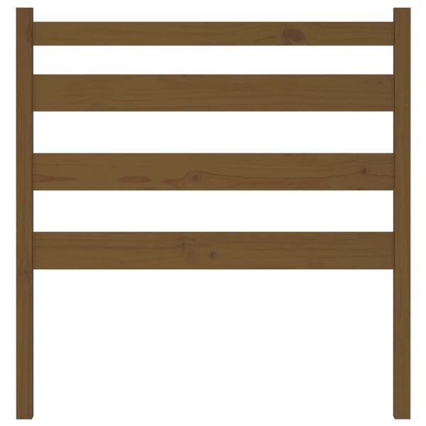 vidaXL Wezgłowie łóżka, miodowy brąz, 81x4x100 cm, lite drewno sosnowe