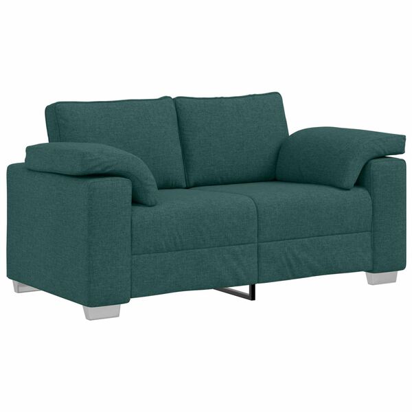 vidaXL Sofa Ciemna zieleń 160 x 80 x 82 cm tkanina