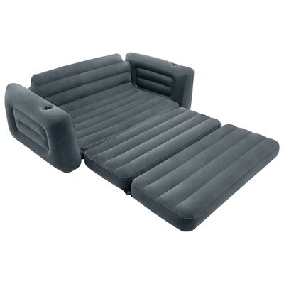 Intex Rozkładana sofa, 203x231x66 cm, ciemnoszara
