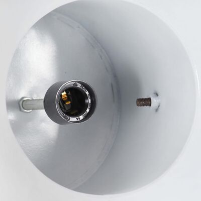 vidaXL Industrialna lampa wisząca, 25 W, biała, okrągła, 32 cm, E27
