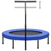 vidaXL Trampolina fitness z uchwytem i nakładką ochronną, 122 cm