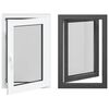 vidaXL Okno piwniczne RISOR 60 x 90 cm PVC i szkło antracytowy