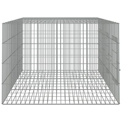vidaXL Klatka dla królika, 3 panele, 163x79x54cm, galwanizowane żelazo