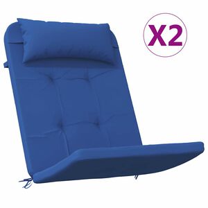 vidaXL Poduszki na krzesła 2 szt. Materiał Oxford Niebieski