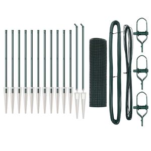 vidaXL Słupek ogrodzeniowy. Zielony 25 x 0,8 m (25 x 25 mm siatka)