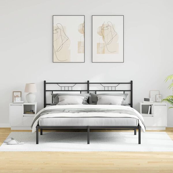 vidaXL Szafka Nocna z szufladą 2 pcs Biały 50 x 34,5 x 50 cm