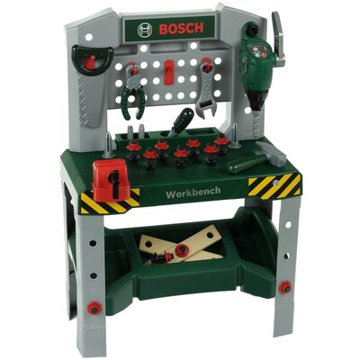 Bosch Zabawkowy stół warsztatowy z narzędziami, zielony