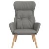 vidaXL Fotel wypoczynkowy, jasnoszary, obity tkaniną