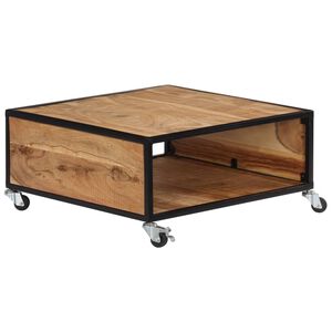 vidaXL Stolik kawowy, 70x70x32 cm, lite drewno akacjowe