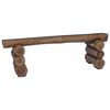 vidaXL ławka Naturalny 110 x 30 x 34 cm Lite drewno teakowe